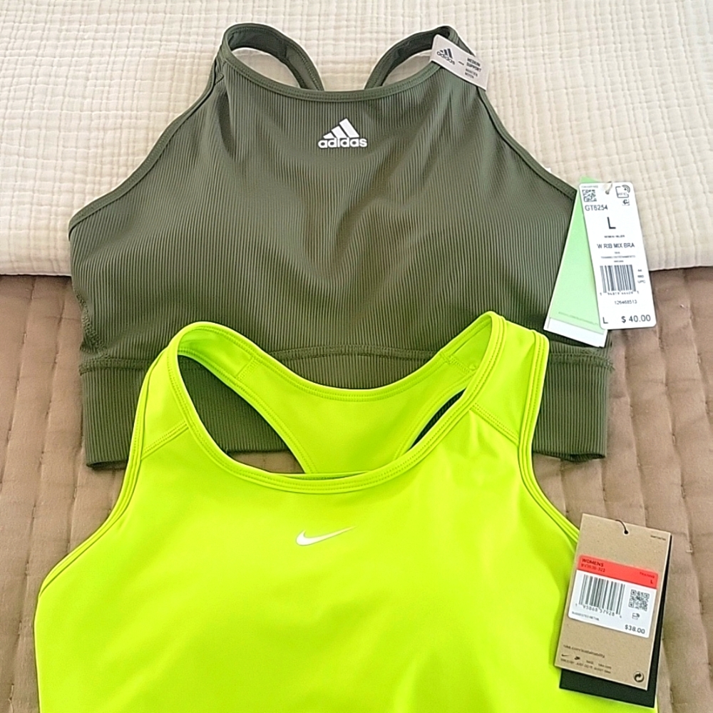 2 brand new Sports Bras size L